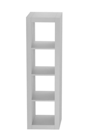 Regał słupek wąski komorowy 148x42 biały