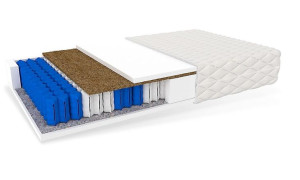 Materac sprężynowy 90x200 kokos, pianka H3/H4