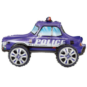 Balon Auto Policja Stojące 65x38cm