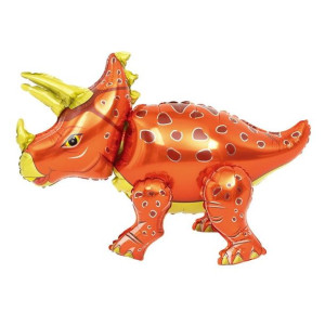 Balon Dino Dinozaur Pomarańczowy Stojący 55x91cm