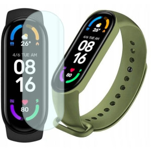 Xiaomi Mi Band 6 opaska sportowa + dodatkowy pasek khaki