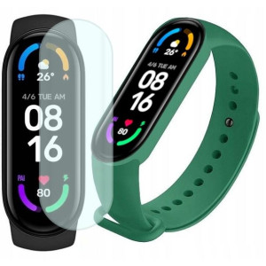 Xiaomi Mi Band 6 opaska sportowa + dodatkowy pasek ciemnozielony