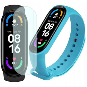 Xiaomi Mi Band 6 opaska sportowa + dodatkowy pasek jasnoniebieski