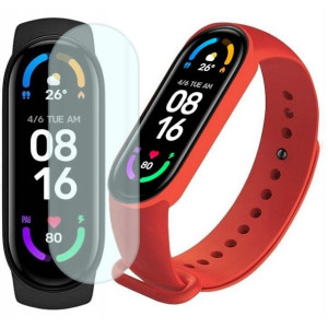 Xiaomi Mi Band 6 opaska sportowa + dodatkowy pasek czerwony