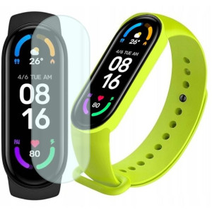 Xiaomi Mi Band 6 opaska sportowa + dodatkowy pasek limonkowy