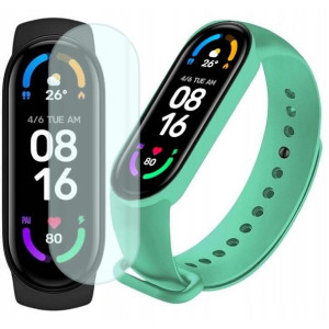 Xiaomi Mi Band 6 opaska sportowa + dodatkowy pasek turkusowy