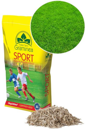 Trawa Sportowa Gazonowa Graminea 15KG Gęsta Nasion