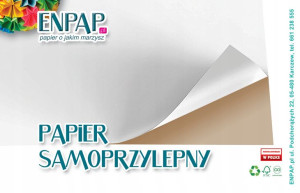 Papier Samoprzylepny Biały Półbłysk A4 10 Ark.