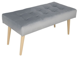 Ławka Pufa Ławeczka Do Przedpokoju 45x90 Cm Szara
