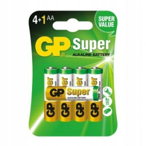 5 X Gp Super Alkaline Lr6/Aa