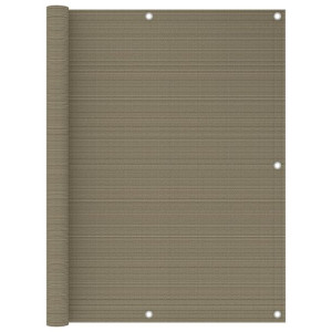 Parawan balkonowy, kolor taupe, 120x300 cm, HDPE