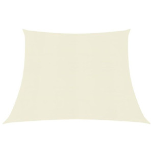 Żagiel przeciwsłoneczny, 160 g/m², kremowy, 4/5x3 m, HDPE