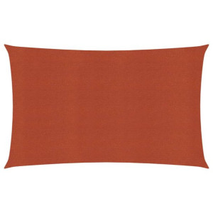 Żagiel przeciwsłoneczny, 160 g/m², terakotowy, 4x7 m, HDPE