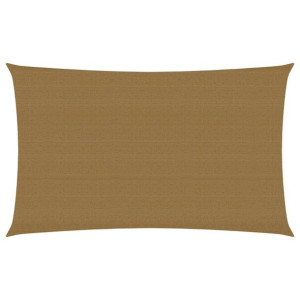 Żagiel przeciwsłoneczny, 160 g/m², kolor taupe, 2x4,5 m, HDPE