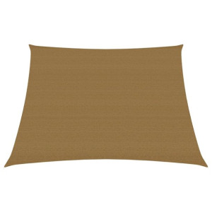 Żagiel przeciwsłoneczny, 160 g/m², kolor taupe, 4/5x3 m, HDPE