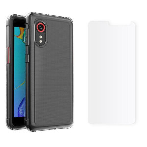 Etui Bezbarwne Flexair + Szkło do Samsung Galaxy Xcover 5