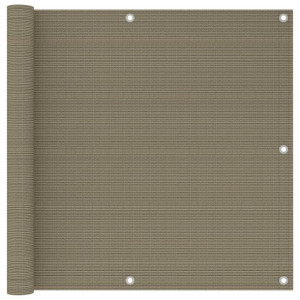 Parawan balkonowy, kolor taupe, 90x300 cm, HDPE