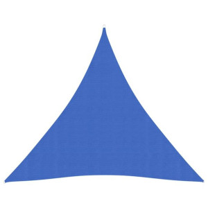 Żagiel przeciwsłoneczny, 160 g/m², niebieski, 3x3x3 m, HDPE