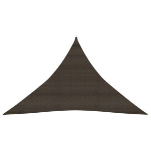 Żagiel przeciwsłoneczny, 160 g/m², brązowy, 2,5x2,5x3,5 m, HDPE