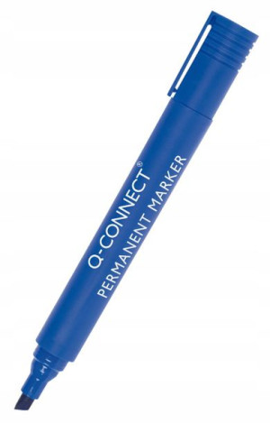 Marker permanentny ścięty 3-5mm niebieski 10szt