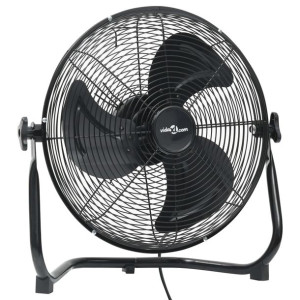 Wentylator podłogowy, 3 prędkości, 40 cm, 40 W, czarny