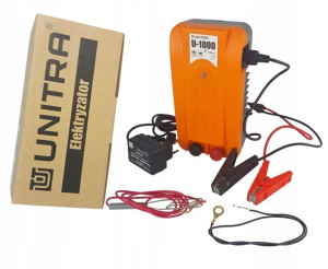 Pastuch elektryczny elektryzator uniwersalny z zasilaczem 12V Unitra - U100