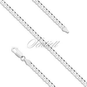 Bransoletka pancerka diamentowana płaska 4,1 mm