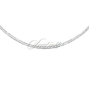 Łańcuszek pancerka rodowany diamentowany płaski 1,6 mm
