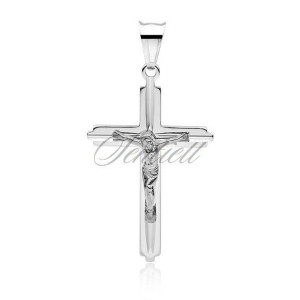 Srebrny (pr.925) krzyżyk diamentowany