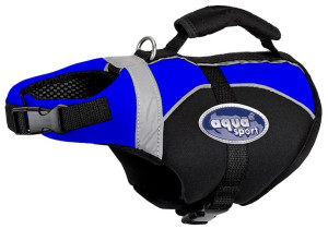 AQUA SPORT Kamizelka asekuracyjna kapok dla psa DRY rozm XS niebieska