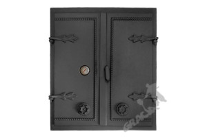 Drzwi A9 - 64x55 Cm Termometr 0-500°c Do Wędzarni Pieca Chlebowego Grill