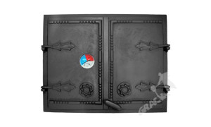 Drzwi B02 - 44x55 Cm Termometr 0-250°c Do Wędzarni Pieca Żeliwne
