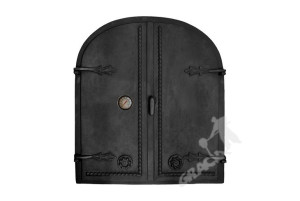 Drzwi B04 - 70x63 Cm Termometr 0-500°c Do Wędzarni Pieca Grill Żeliwne