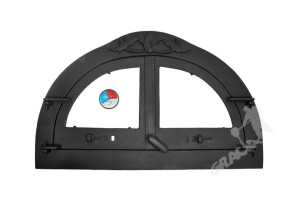 Drzwi C09 - 47x77 Cm Termometr 0-250°c Do Pieca Pizzy Żeliwne