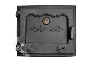 Drzwi D2 Lewe - 33x38 Cm Termometr 0-500°c Do Pieca Piecowe Żeliwne