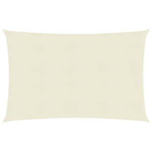 Żagiel przeciwsłoneczny, 160 g/m², kremowy, 5x6 m, HDPE