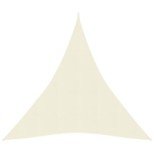Żagiel przeciwsłoneczny, 160 g/m², kremowy, 3x4x4 m, HDPE