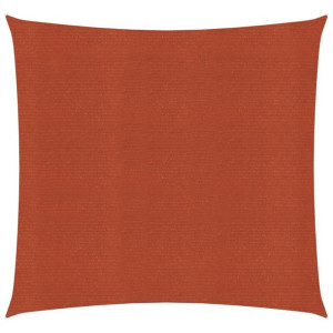 Żagiel przeciwsłoneczny, 160 g/m², terakotowy, 2x2 m, HDPE