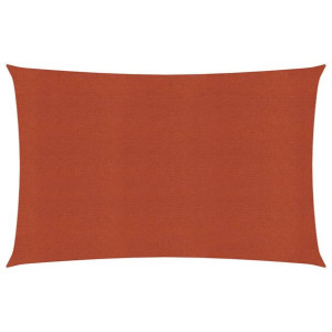 Żagiel przeciwsłoneczny, 160 g/m², terakotowy, 3x4,5 m, HDPE