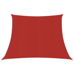 Żagiel przeciwsłoneczny, 160 g/m², czerwony, 3/4x3 m, HDPE