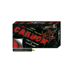 Petardy Hukowe Lontowe Carbon 12 Sztuk Flash+gwizd+huk P1231