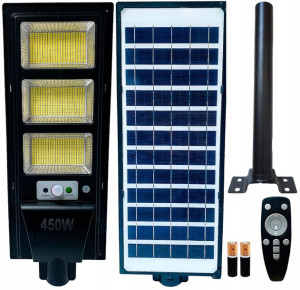 Lampa Latarnia Solarna Uliczna 450w + Uchwyt Pilot