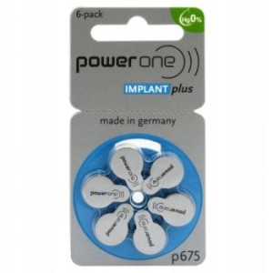6 X Baterie Power One Implant Plus Varta 675