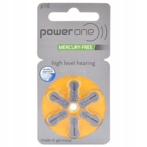 6 X Baterie Słuchowe Power One Varta 10 PR70