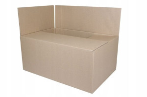 Pudło pakowe zamykane 573x374x322mm szare