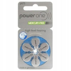 6 X Baterie Słuchowe Power One Varta 675 PR44