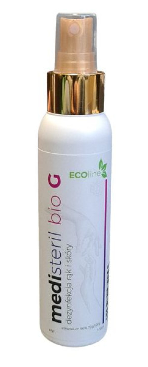 MEDIsteril Bio G - płyn do dezynfekcji dłoni 100ml purpurowa piwonia