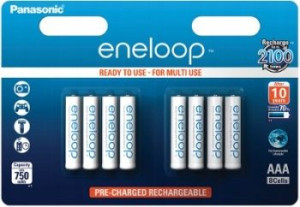 8 X Panasonic Eneloop R03/Aaa 800Mah Bk-4Mcce/8Be