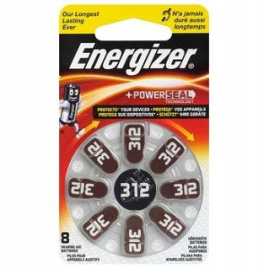 8 X Baterie Słuchowe Energizer 312 PR41