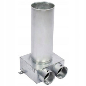 Skrzynka rozprężna 2 x 75 mm / fi125/ rekuperacja